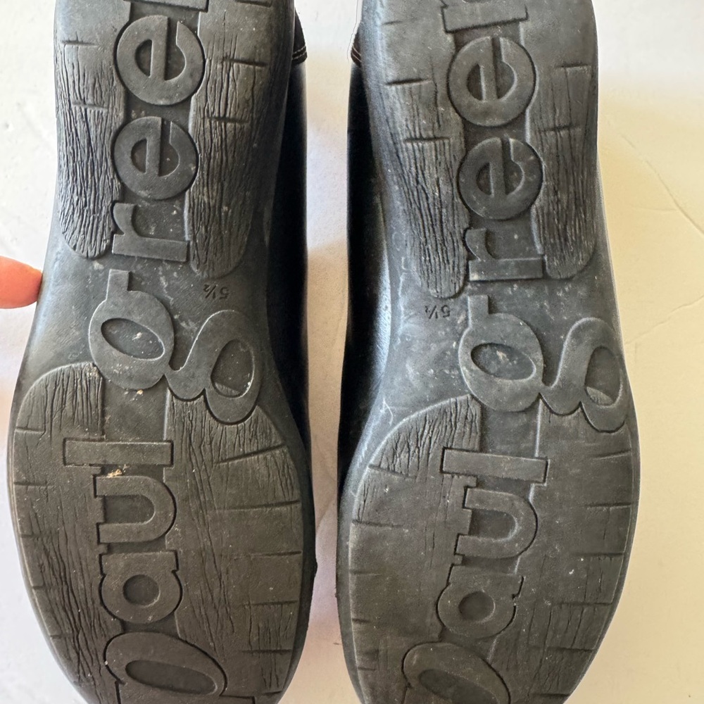 Paul Green Black Leather Shoes women’s size 7.5 - Picture 2 of 4